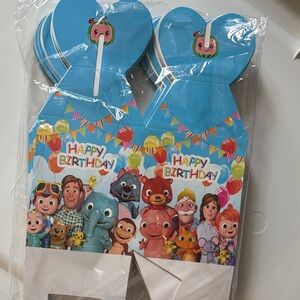 Colorful CoCoMelon Birthday Party Favor Bags Boxes
